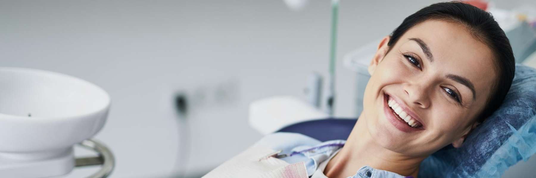 woman smiling after a dental appointment in barrie